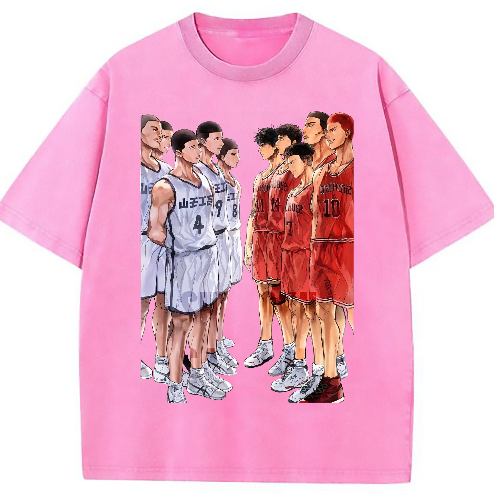 （画像用） SLAM DUNK／スラムダンク 綿100% ヴィンテージ風 半袖Tシャツ（フロントプリント）